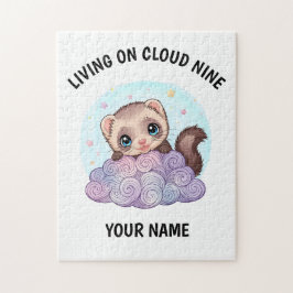 Rompecabezas Personalizado de Hurón Adorable con T