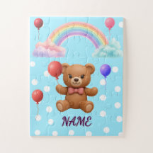 Rompecabezas personalizado de osito de peluche con