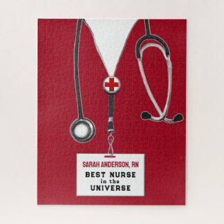 Rompecabezas personalizado de regalo de enfermera