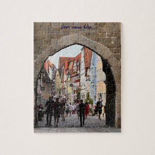 Rompecabezas personalizado de Rothenburg, Alemania