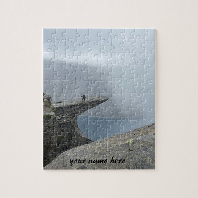 Rompecabezas personalizado de Trolltunga Noruega  (Vertical)