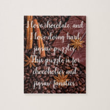 Rompecabezas personalizado del chocolate para los