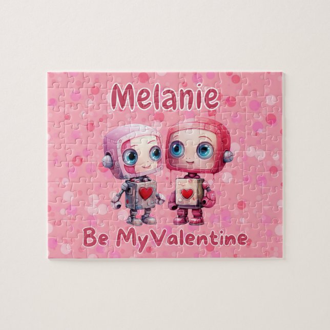 Rompecabezas personalizado del Día de San Valentín (Horizontal)