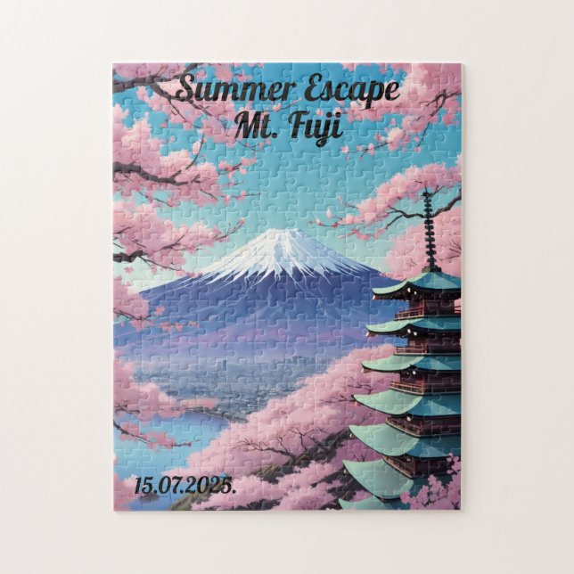 Rompecabezas Personalizado Del Monte Fuji (Vertical)