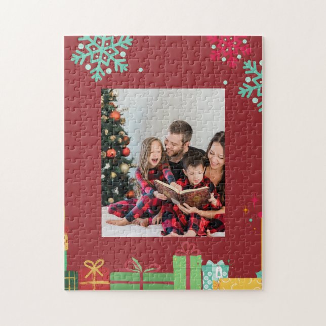Rompecabezas Personalizado – Foto de Navidad (Vertical)