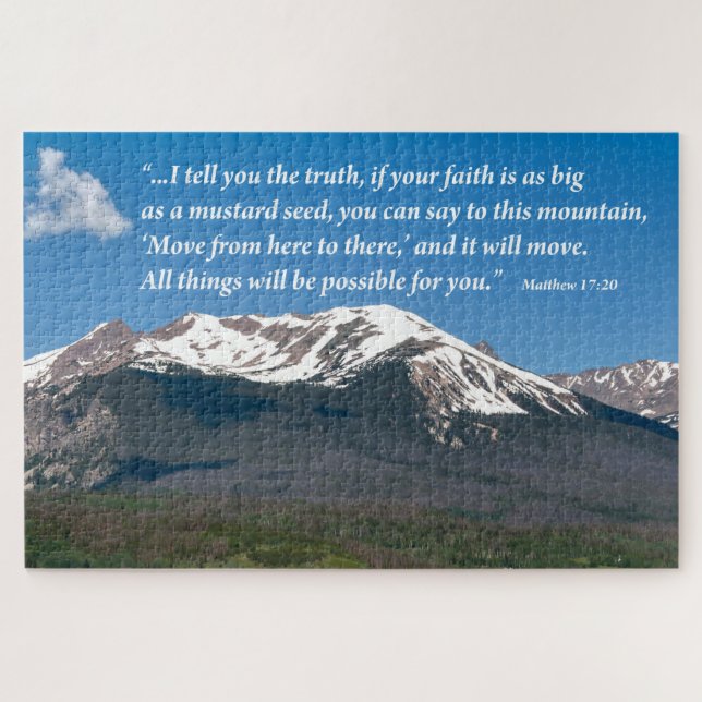 Rompecabezas personalizado Move That Mountain (Horizontal)