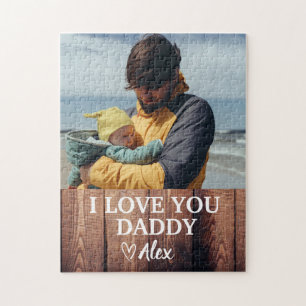 Rompecabezas personalizado Papá Te Amo Papá Foto 