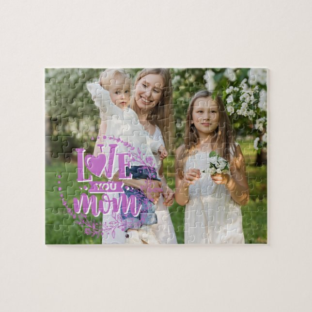 Rompecabezas personalizado | Te quiero mamá (Horizontal)