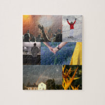 Rompecabezas personalizados de collage de fotos