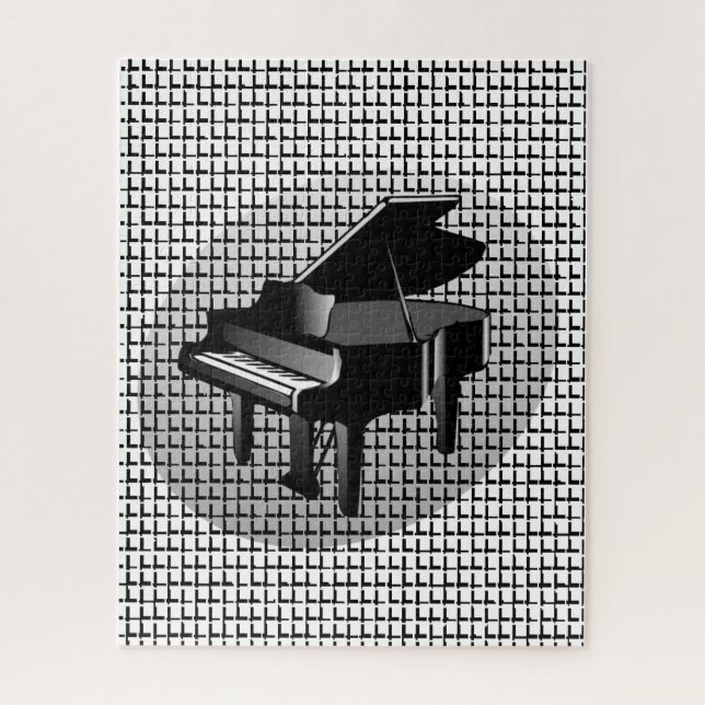 Rompecabezas Piano Negro (Vertical)