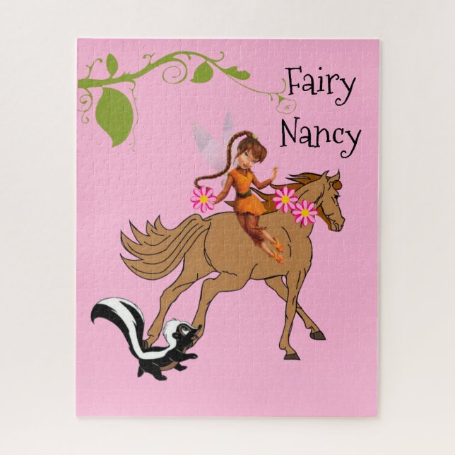 Rompecabezas Pink Fairy Horse Skunk (Vertical)
