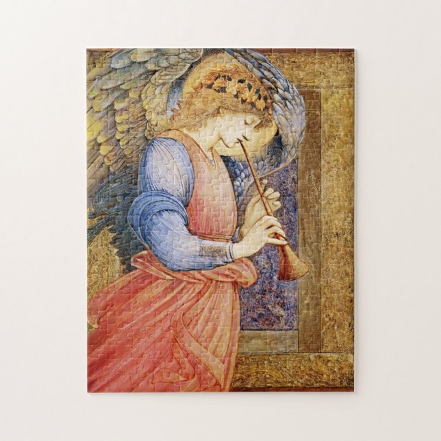 Rompecabezas pre-Raphaelite de los navidades Angel (Vertical)
