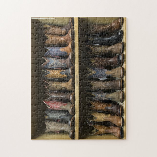 Rompecabezas que ofrece la selección de las botas (Vertical)