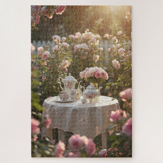 Rompecabezas Rincón de Lectura Floral (Vertical)