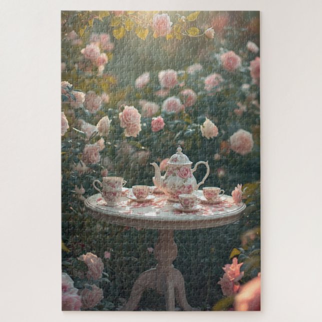 Rompecabezas Rincón de Lectura Floral (Vertical)