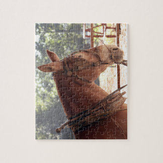 Rompecabezas rojo de la mula