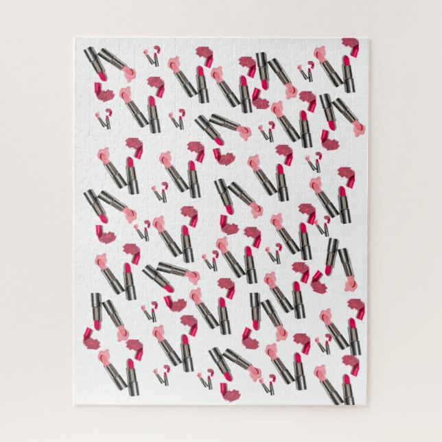 Rompecabezas rojo maquillaje (Vertical)