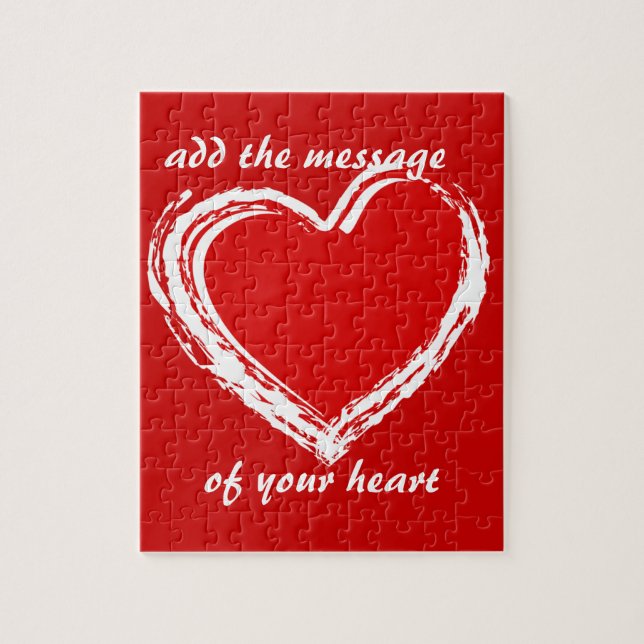 rompecabezas romántico del corazón (Vertical)