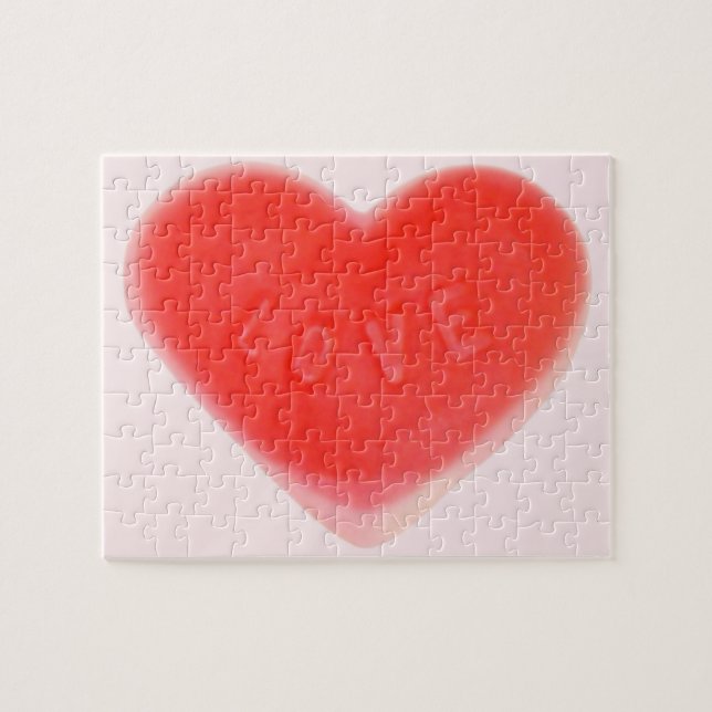 Rompecabezas rosa del corazón dulce (Horizontal)