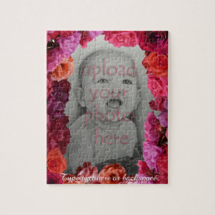 Rompecabezas Rosa Rosas de fotografía personalizad