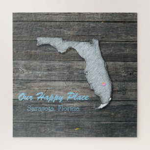 Rompecabezas Rústico del Estado de Florida