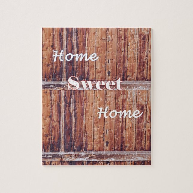 Rompecabezas Rústico Madera Hogar Dulce Hogar (Vertical)
