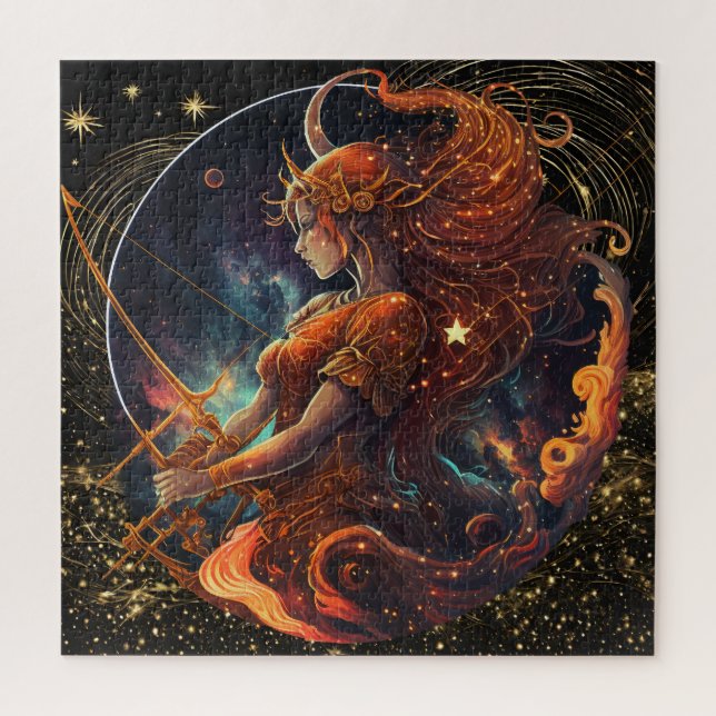 Rompecabezas Sagittarius de Rótulo Zodiaco, 20 "x2 (Vertical)