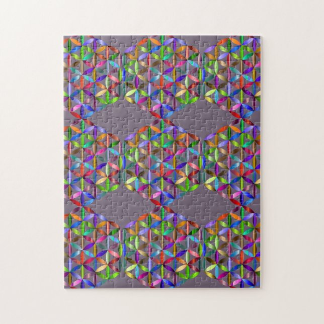 Rompecabezas sagrado 11" de la geometría x 14" (Vertical)