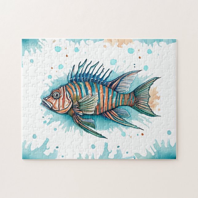 Rompecabezas - Serie acuarela: Lionfish (Horizontal)