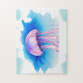Rompecabezas - Serie acuarela: medusas