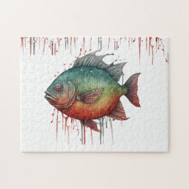 Rompecabezas - Serie acuarela: piraña