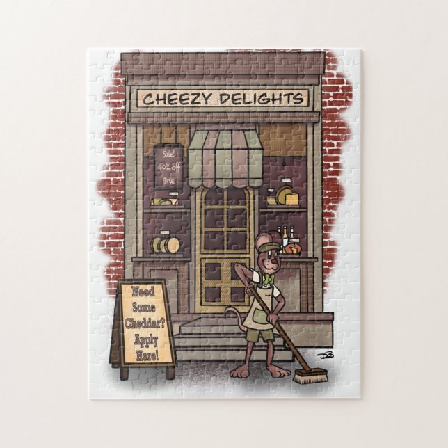 Rompecabezas sobredimensionado de Cheddar (Vertical)