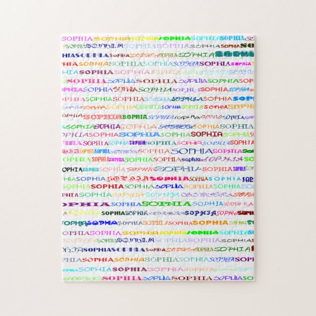 Rompecabezas Sophia Text Design II (Vertical)