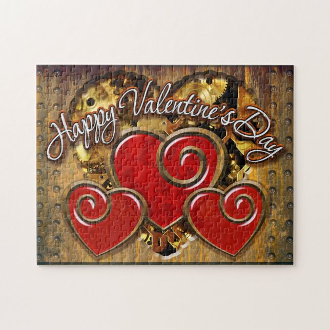 Rompecabezas Steampunk Valentine 3 (Horizontal)