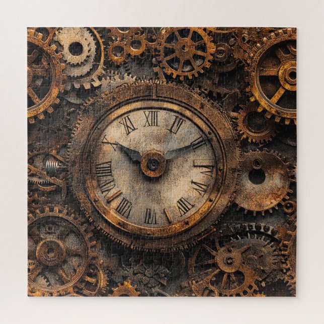 Rompecabezas steampunk vintage (Vertical)