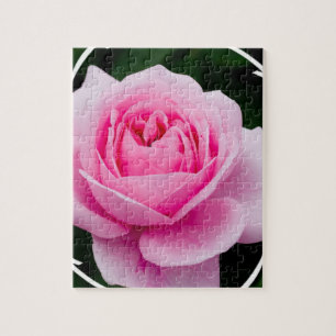 Rompecabezas subió del rosa en colores pastel