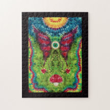 Rompecabezas teñido lazo del "globo del ojo que