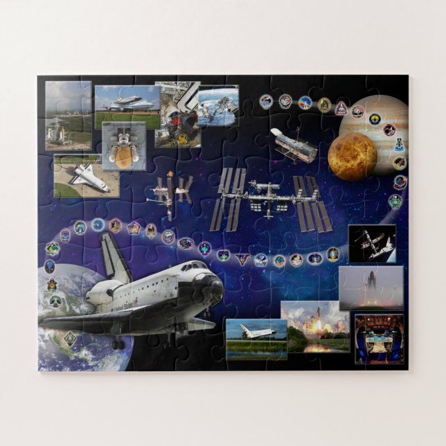 Rompecabezas tributo al transbordador espacial Atl (Horizontal)