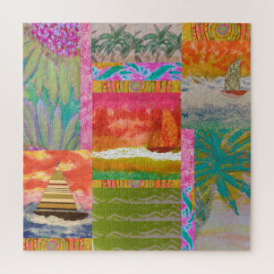 Rompecabezas Tropical de Velero