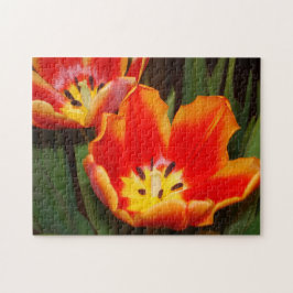 Rompecabezas Tulipán de Corazón Dorado, 11" x 14",