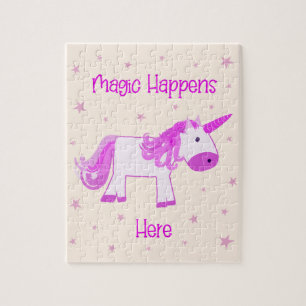 Rompecabezas Unicornio - La magia ocurre aquí
