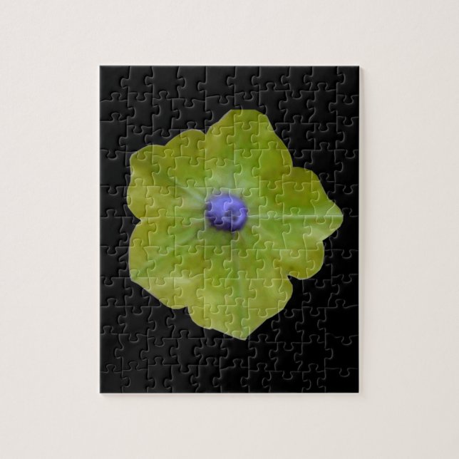 Rompecabezas verde y azul de Petunia (Vertical)