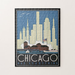Rompecabezas vintage de Chicago
