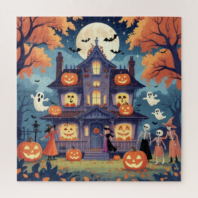 Rompecabezas Vintage de Halloween para Adultos (Vertical)