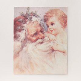 ROMPECABEZAS VINTAGE NAVIDAD SANTA