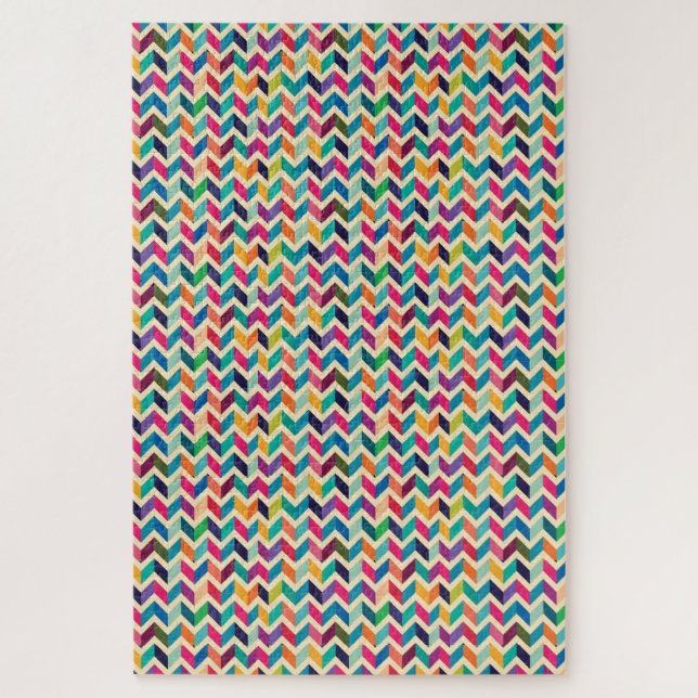 Rompecabezas - Zigzag multicolor (Vertical)