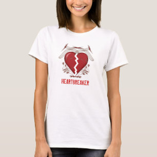 Rompecorazones: Camiseta blanca de las señoras: