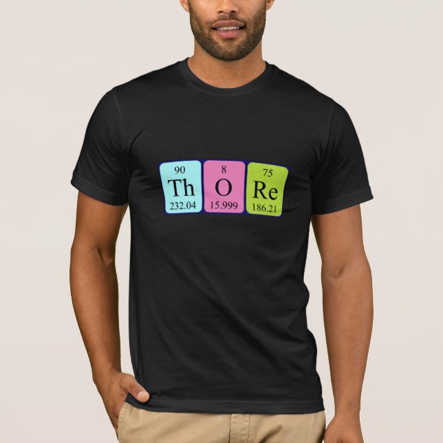 Romper camisa de nombre de tabla periódica (Anverso)