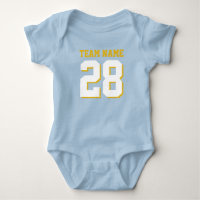 Romper deportivo Blue White Baby Football Jersey