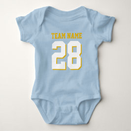Romper deportivo Blue White Baby Football Jersey
